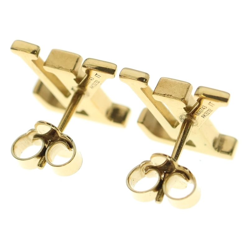 Louis Vuitton LV Iconic Earrings Ear Accessories Gold GP M00743