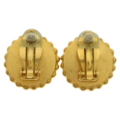 Chanel 94P Coco Mark Earrings Gold GP Accessories Ladies