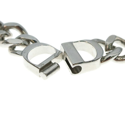 Christian Dior CD Icon Necklace Pendant Chain Silver