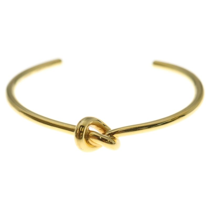 Celine Knot Extra Thin Bracelet Bangle Gold GP