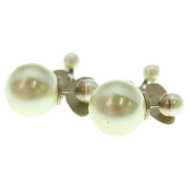 DIOR Butterfly Pearl Earrings Gold