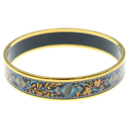 Hermes Emile PM Bangle Bracelet Gold × Black GP