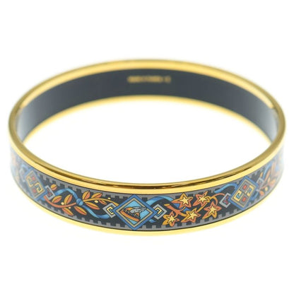 Hermes Emile PM Bangle Bracelet Gold × Black GP