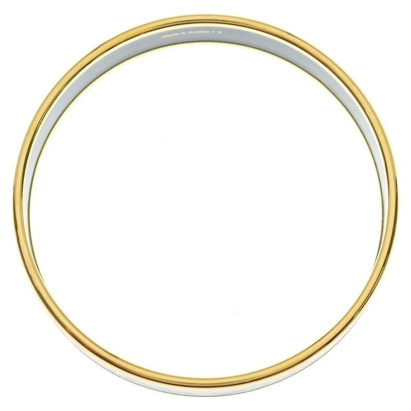 Hermes Emile PM Bangle Bracelet Gold × Black GP