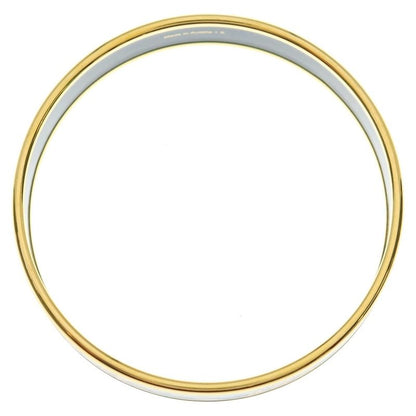 Hermes Emile PM Bangle Bracelet Gold × Black GP