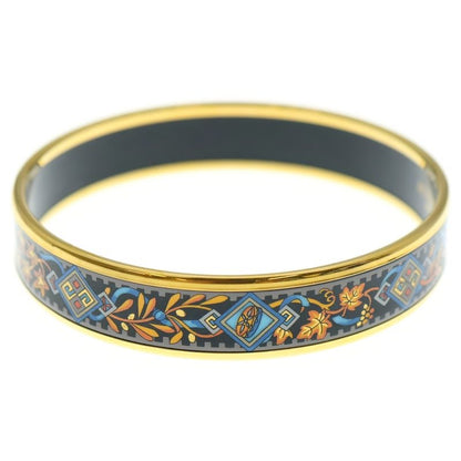 Hermes Emile PM Bangle Bracelet Gold × Black GP