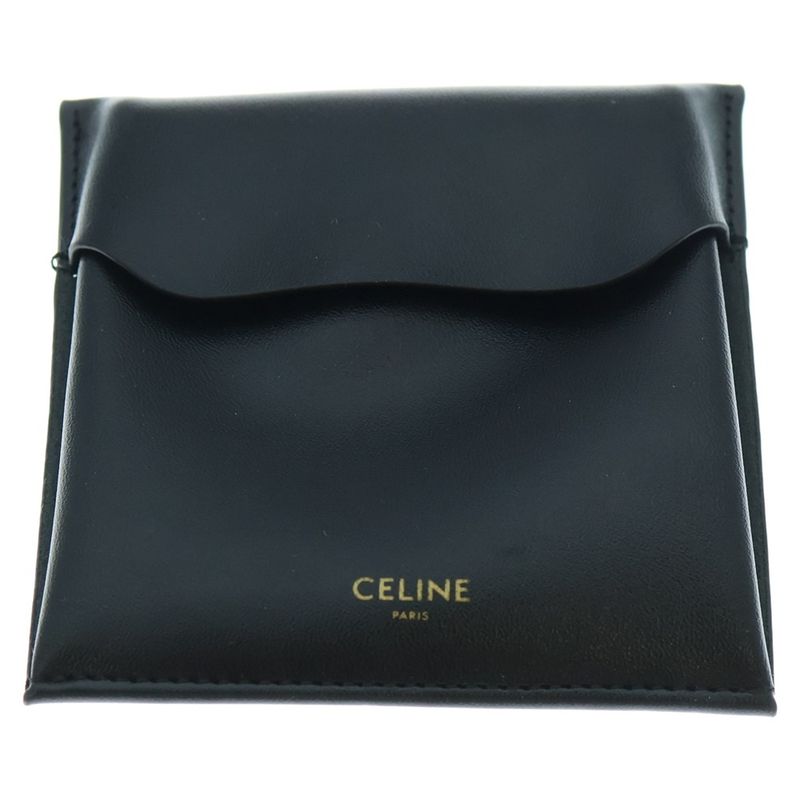 Celine Triomphe Hoop Earrings Gold GP
