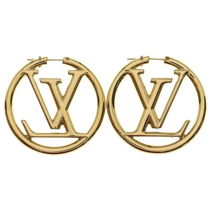 Louis Vuitton Bucheur Dreille Louise Hoop Earrings Gold GP M64288