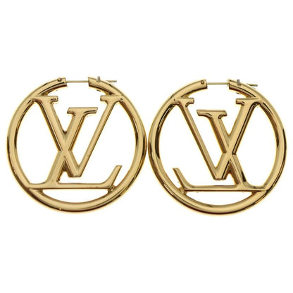 Louis Vuitton Bucheur Dreille Louise Hoop Earrings Gold GP M64288