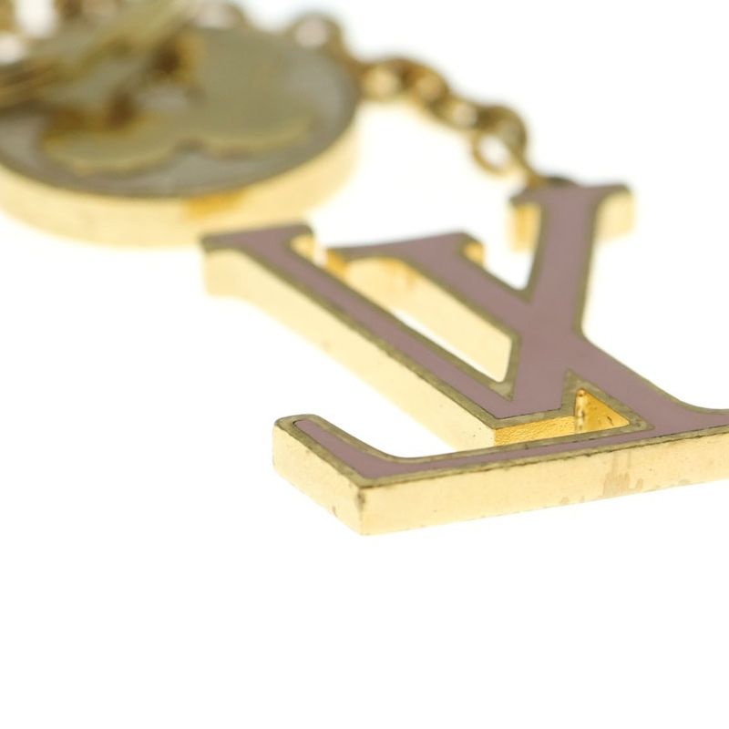Louis Vuitton Spring Street Key Holder Key Ring Bagcharm Brown And Gold M69008