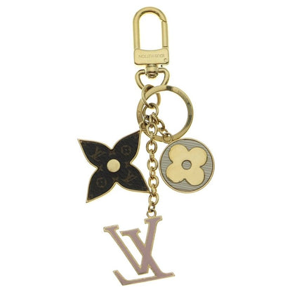 Louis Vuitton Spring Street Key Holder Key Ring Bagcharm Brown And Gold M69008