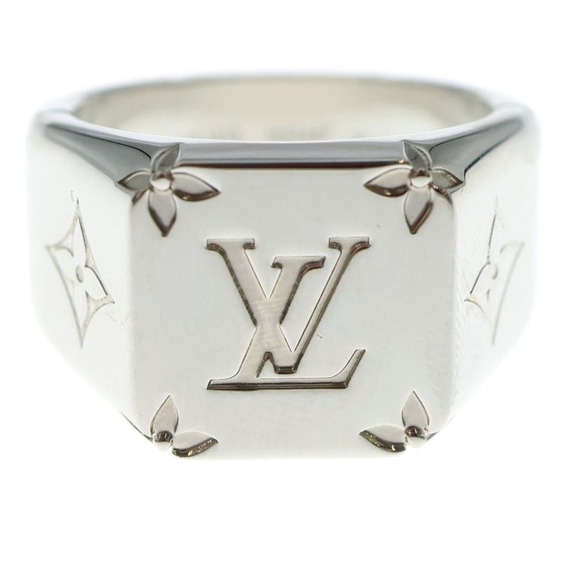 Louis Vuitton Signet Ring Silver M62487