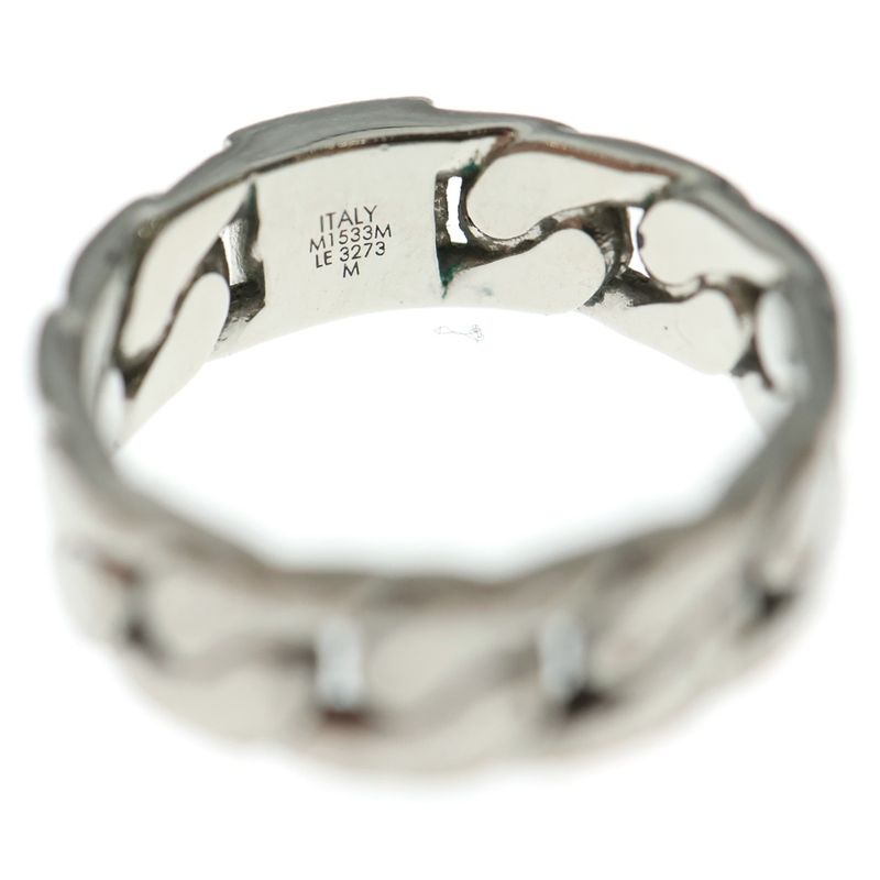 Louis Vuitton Mosaic Chain Ring Silver M1533m