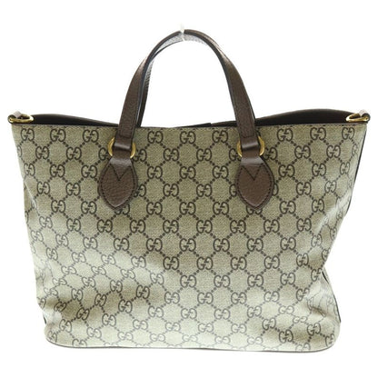 Gucci GG Supreme Mystic Cat 2WAY Bag Brown PVC X Leather 473887