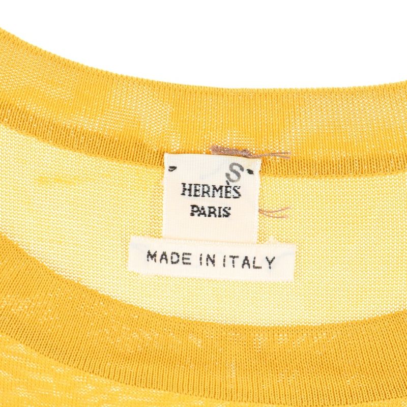 Hermes Belt Design Viscose Rayon Knit Sleeveless Tank Top Cut And Sewn Top