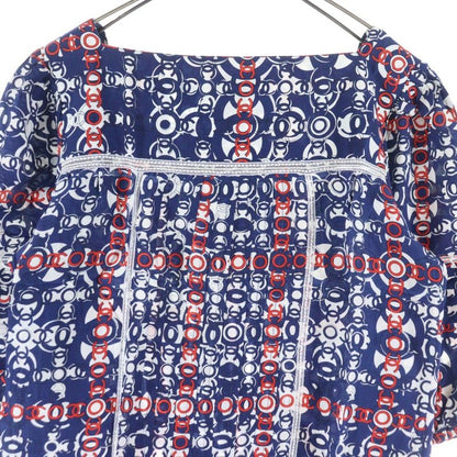 Chanel 07AW Coco Mark Allover Print Square Neck Lace Switch Puff Half Sleeve