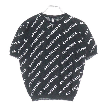 Balenciaga Mini Allover Logo Sweater Mini Allover Logo Print Crewneck Pullover