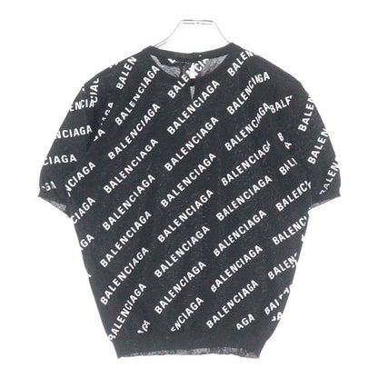 Balenciaga Mini Allover Logo Sweater Mini Allover Logo Print Crewneck Pullover