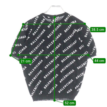 Balenciaga Mini Allover Logo Sweater Mini Allover Logo Print Crewneck Pullover