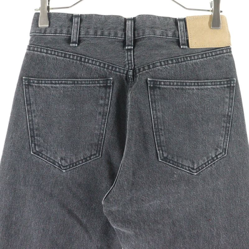 Celine 23AW KURT Jeans Washed Damaged Denim Pants Jeans Black N574 947F