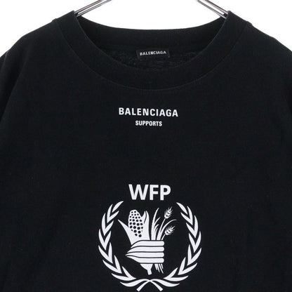 Balenciaga WFP Logo Print Short-sleeved T-shirt Cut And Sewn Black/white 541874