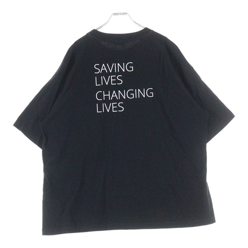 Balenciaga WFP Logo Print Short-sleeved T-shirt Cut And Sewn Black/white 541874