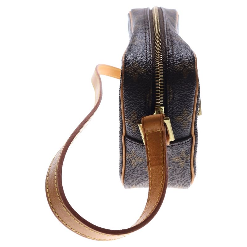 Louis Vuitton Monogram Pochette Cité Brown PVC Shoulder Bag M51183