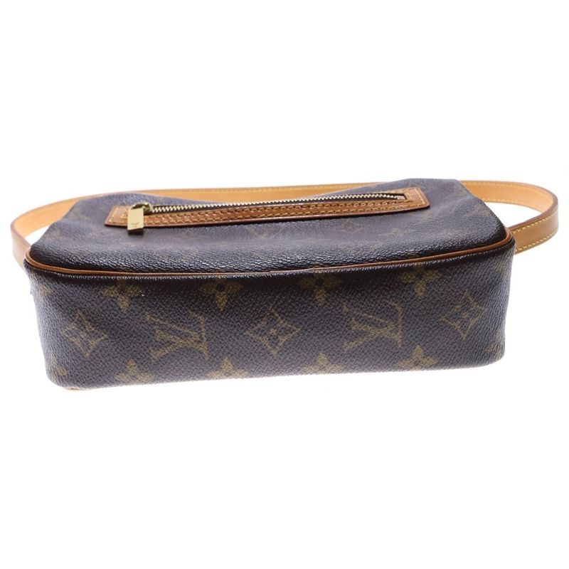 Louis Vuitton Monogram Pochette Cité Brown PVC Shoulder Bag M51183