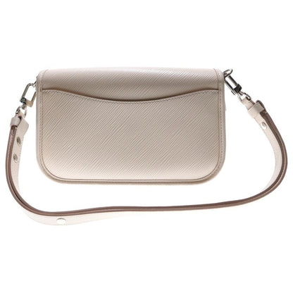 Louis Vuitton Epi Buci NM One Shoulder Bag Handbag Beige Leather M59457 Silver