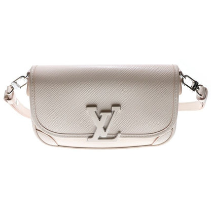 Louis Vuitton Epi Buci NM One Shoulder Bag Handbag Beige Leather M59457 Silver