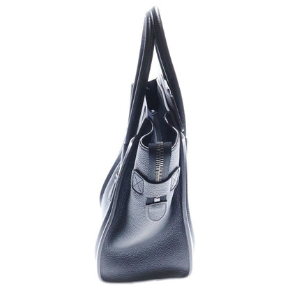 Celine Luggage Micro Cles Jouge Tote Handbag Black Leather