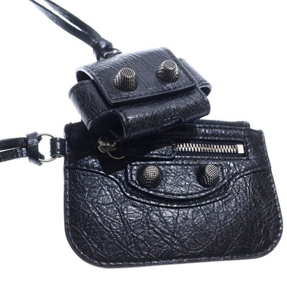 Balenciaga Le Cagor XS Shoulder Bag Mini Bag Black Leather 719082 Silver