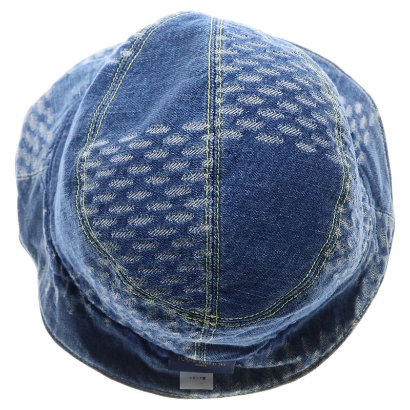 Louis Vuitton Damier Giant Wave Hat Bucket Hat Indigo Mp2734