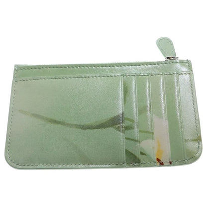 Balenciaga Floral Flower Compact Wallet Fragment Case Card Case Light Green