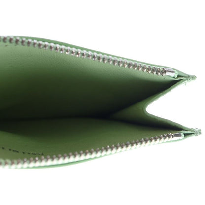 Balenciaga Floral Flower Compact Wallet Fragment Case Card Case Light Green