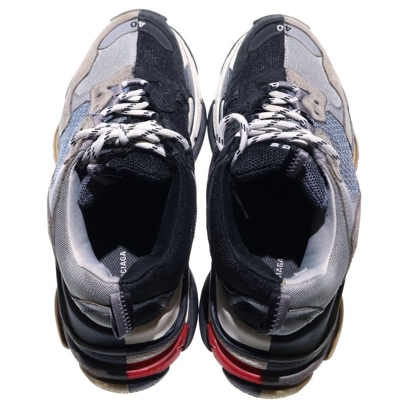 Balenciaga Triple S Triple S Bicolor Low Cut Sneakers 533891 Gray/black