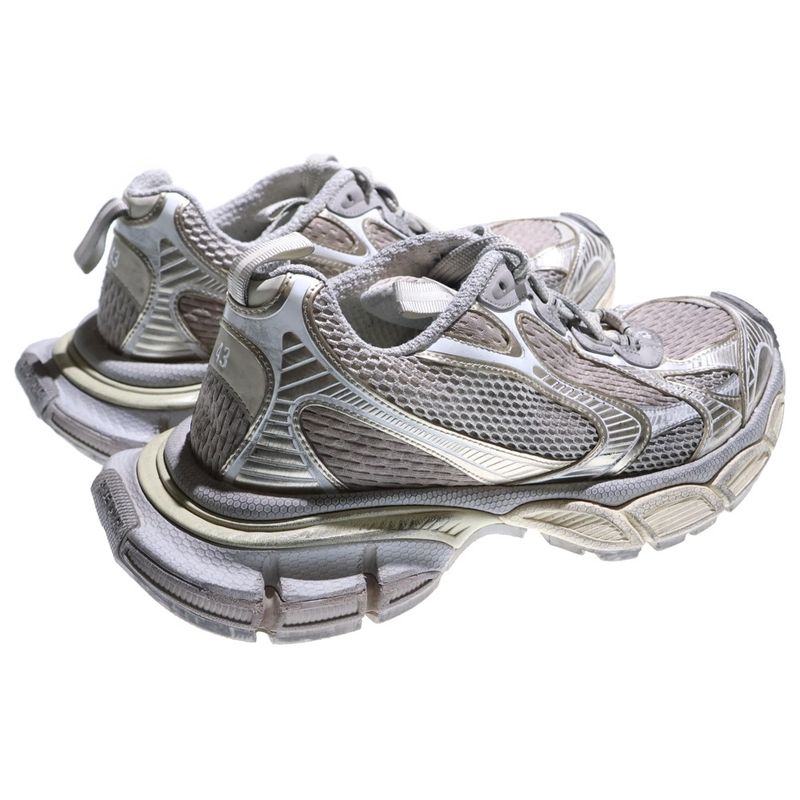Balenciaga 3XL Sneaker Used Mesh Lace-up Low-cut Sneakers 734734 Gray