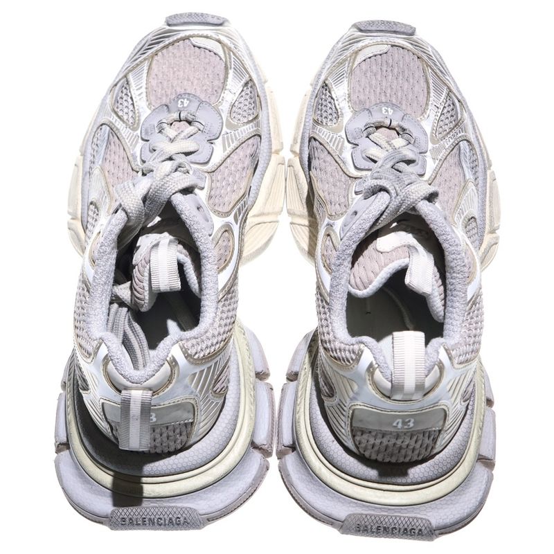 Balenciaga 3XL Sneaker Used Mesh Lace-up Low-cut Sneakers 734734 Gray