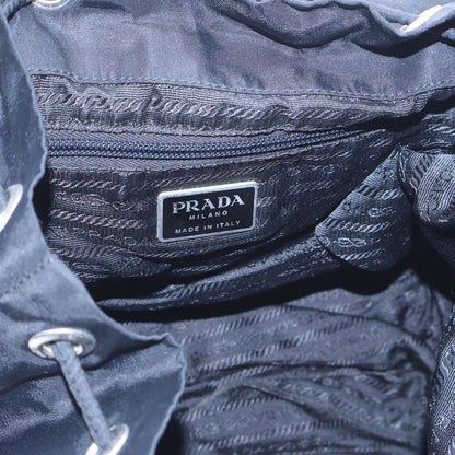 Prada Tessuto Backpack Sac Black Nylon B6677f Silver Hardware