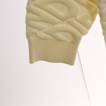 Fendi 22AW FF All-over Pattern Pile Jacquard Wool Crew Neck Pullover Long