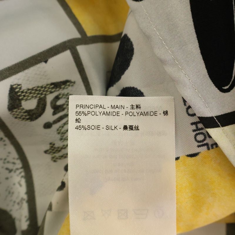 Louis Vuitton 24SS Logo Graphic All-over Print Silk-blend Hooded Oversized