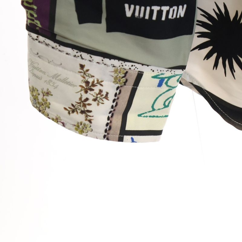 Louis Vuitton 24SS Logo Graphic All-over Print Silk-blend Hooded Oversized
