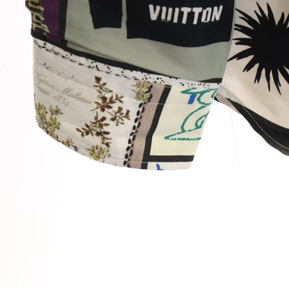 Louis Vuitton 24SS Logo Graphic All-over Print Silk-blend Hooded Oversized