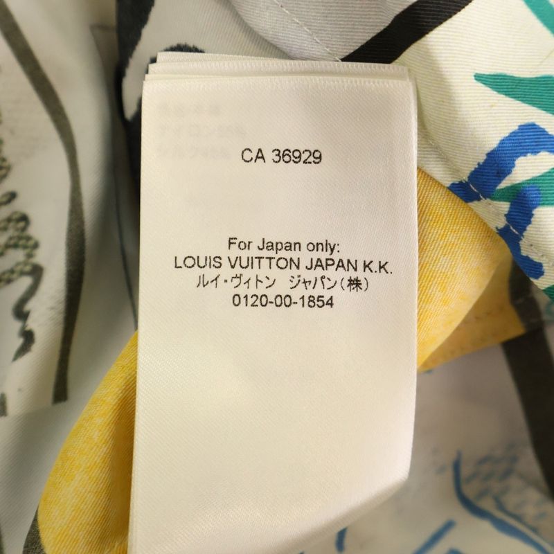 Louis Vuitton 24SS Logo Graphic All-over Print Silk-blend Hooded Oversized