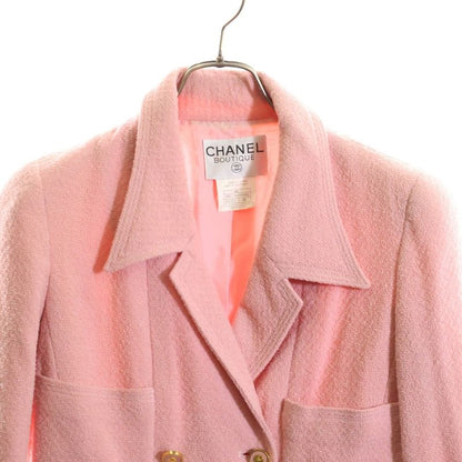 Chanel 96C Cruise Collection Coco Mark Button Wool Tweed Double Breasted