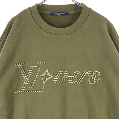 Louis Vuitton 24SS Cotton Signature Studded Embroidered Logo Crew Neck Pullover
