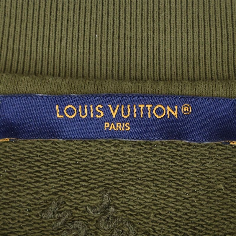 Louis Vuitton 24SS Cotton Signature Studded Embroidered Logo Crew Neck Pullover