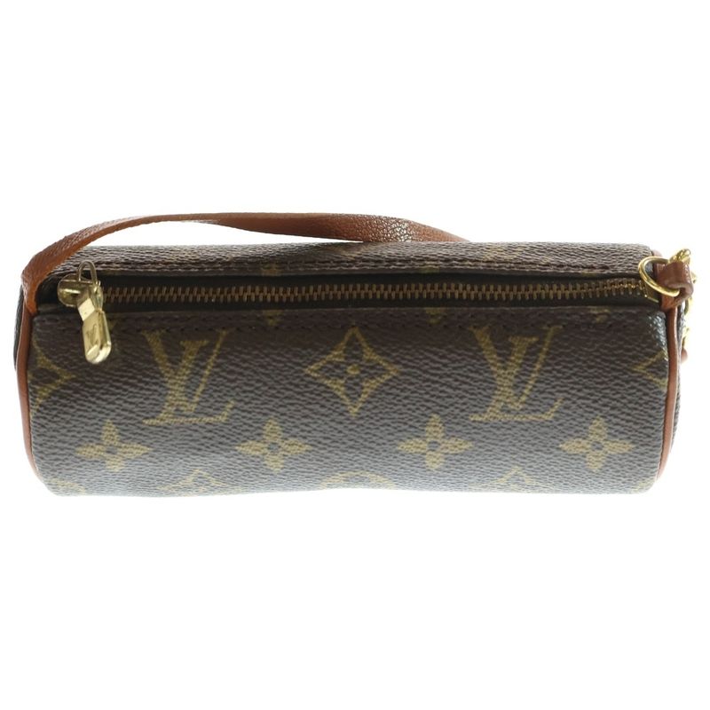 Louis Vuitton Monogram With Papillon Old Shape Pouch Case Mini Bag Brown