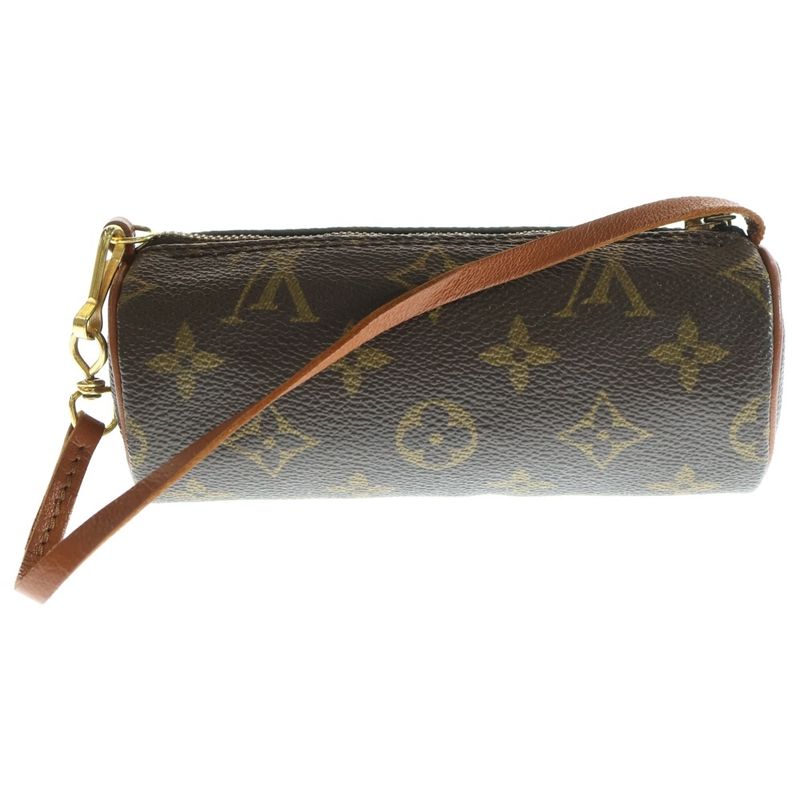 Louis Vuitton Monogram With Papillon Old Shape Pouch Case Mini Bag Brown