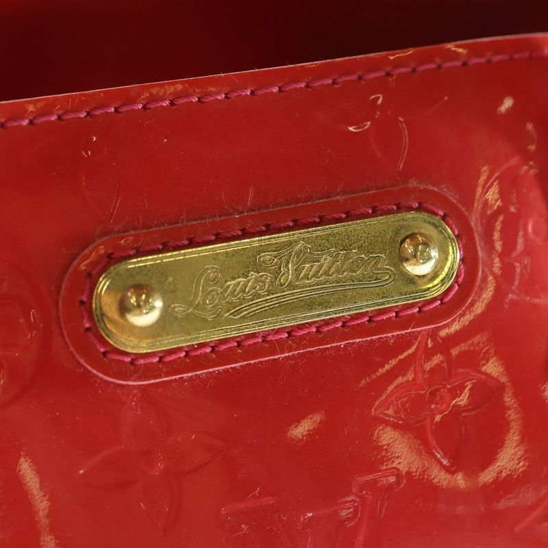 Louis Vuitton Vernis Wilshire PM Rouge Grenadier Handbag Mini Tote Patent Red